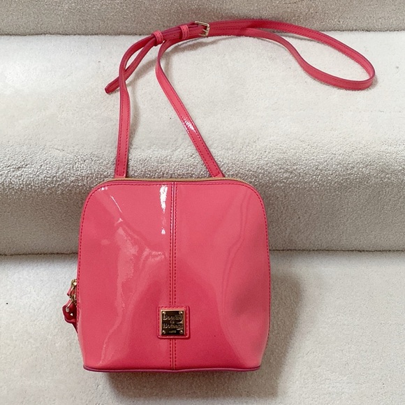 Dooney & Bourke Patent Leather Pink Crossbody - Picture 2 of 10